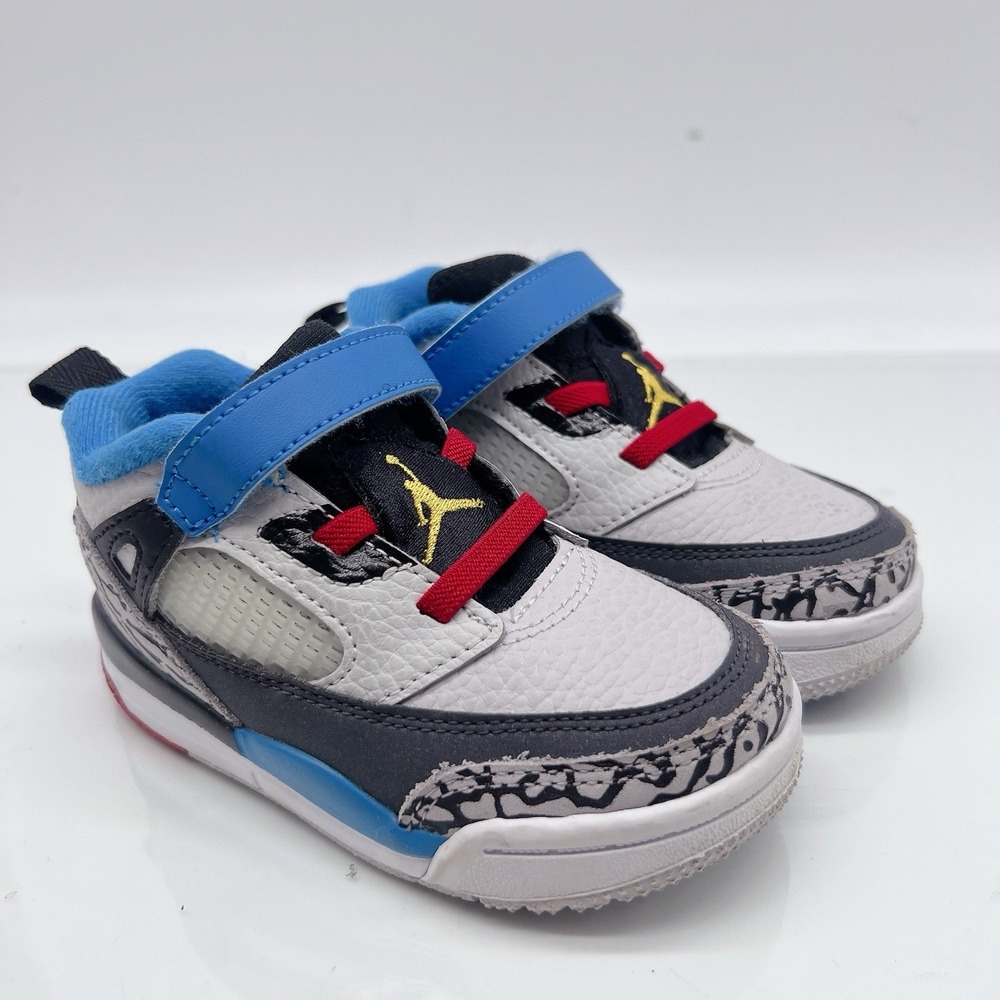 Nike Air Jordan Spizike Kids Sneakers Shoes White Blue Black Size US 7 C EU 23.5